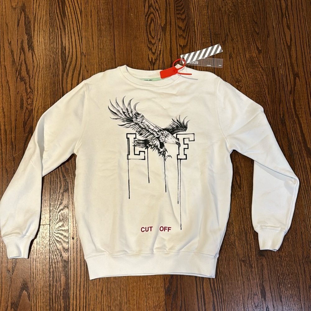 Off White white sweatshirt size XS
